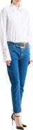 Balmain Belted denim jeans