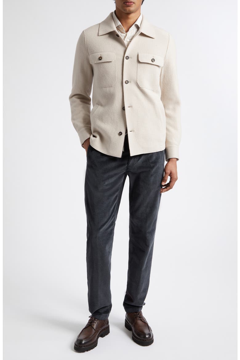Boiled Wool Overshirt, Alternate, color, SAND