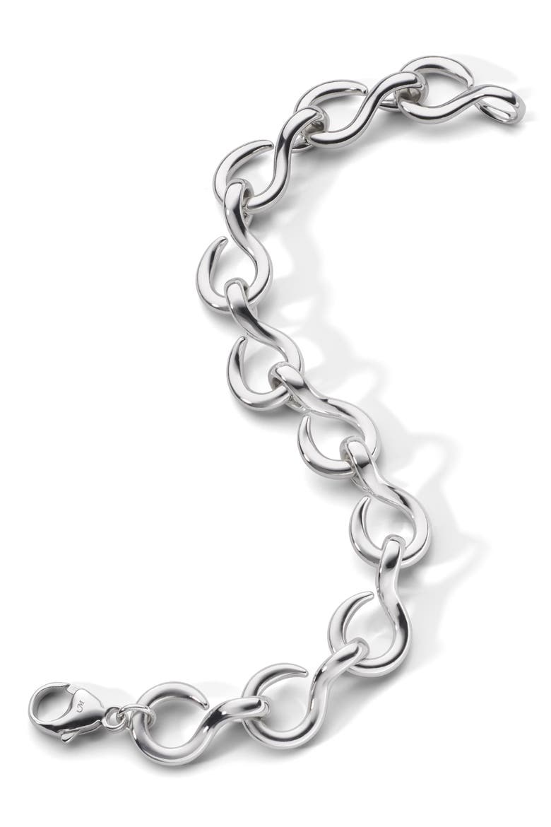 Sterling Silver Chain Bracelet, Alternate, color, SILVER
