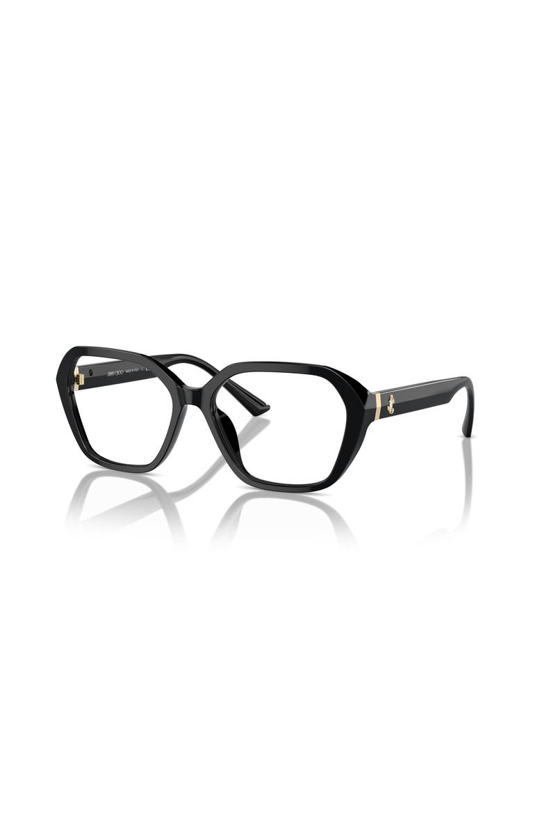 Jimmy Choo 53mm Butterfly optical glasses, Main, color, Black