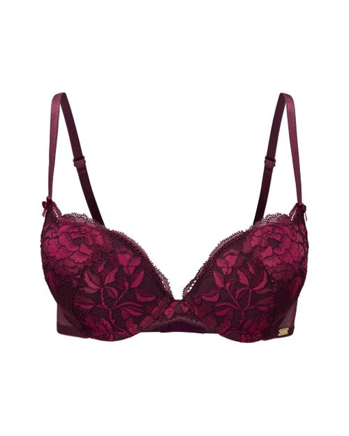 Adore Me Jaya Push Up Plunge Bra In Purple