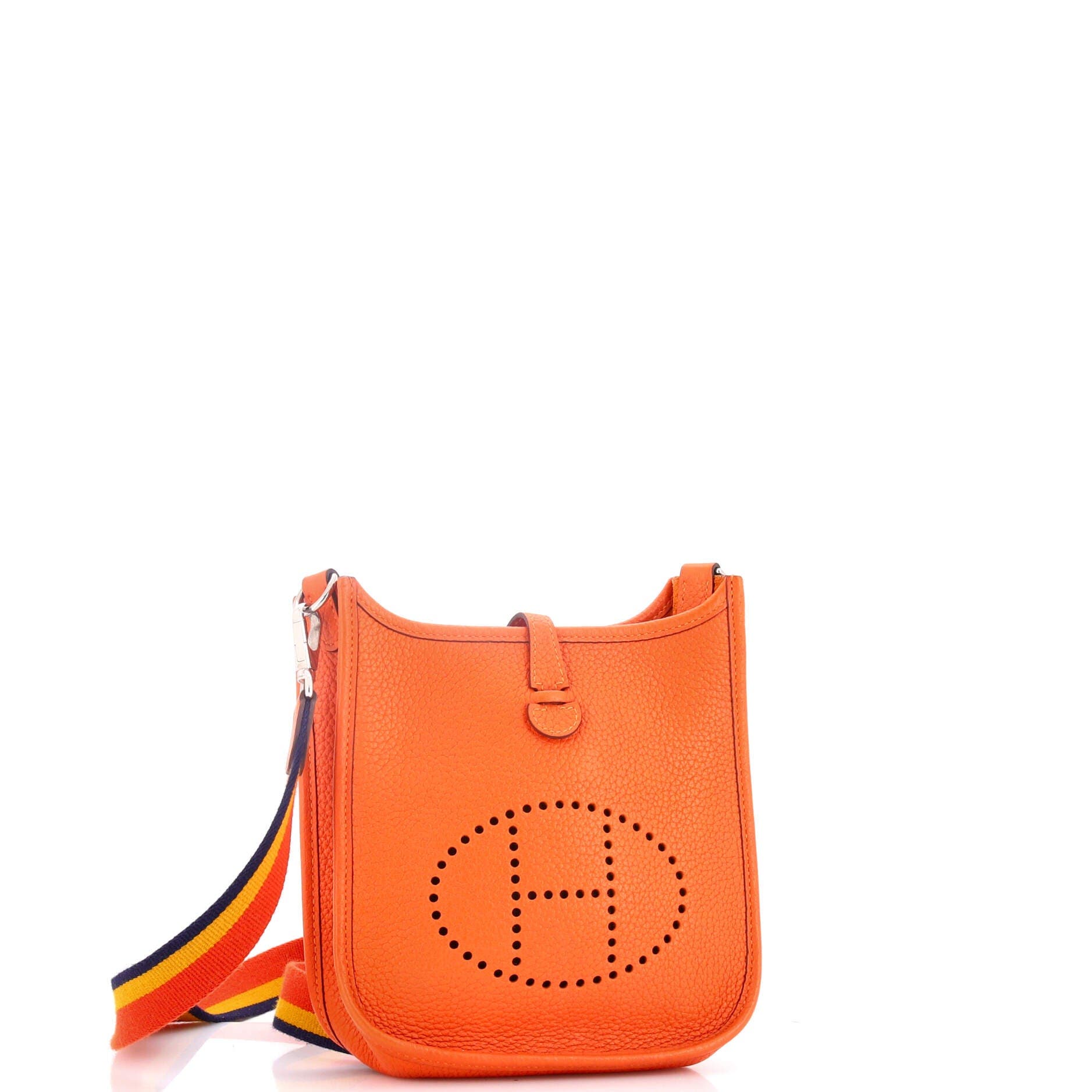Pre-Owned Hermes Evelyne Bag Gen III Clemence TPM, Alternate, color, Feu