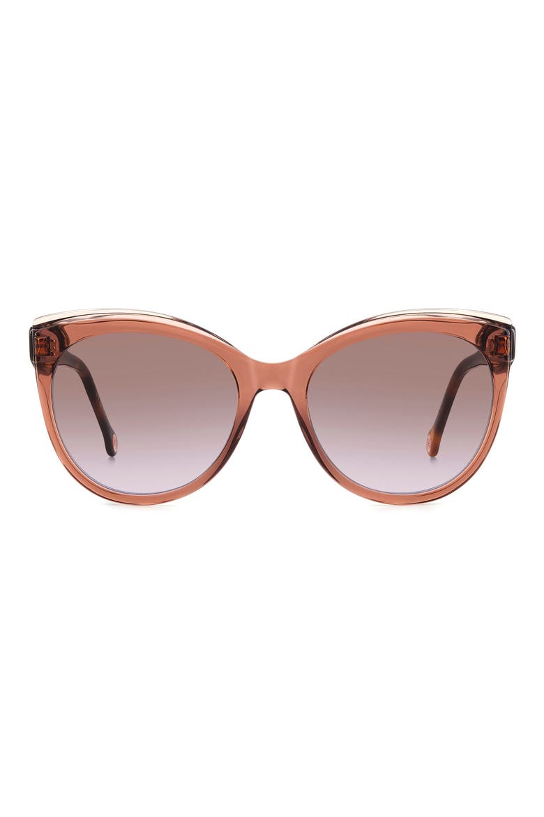 57mm Gradient Round Cat Eye Sunglasses, Main, color, 0NUX-QR