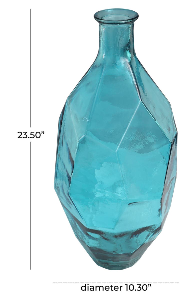 GINGER BIRCH STUDIO Textured Recycled Glass Vase, Alternate, color,