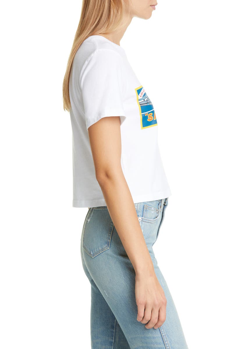 Simon Miller Rondo Train Print Crop Tee, Alternate, color,