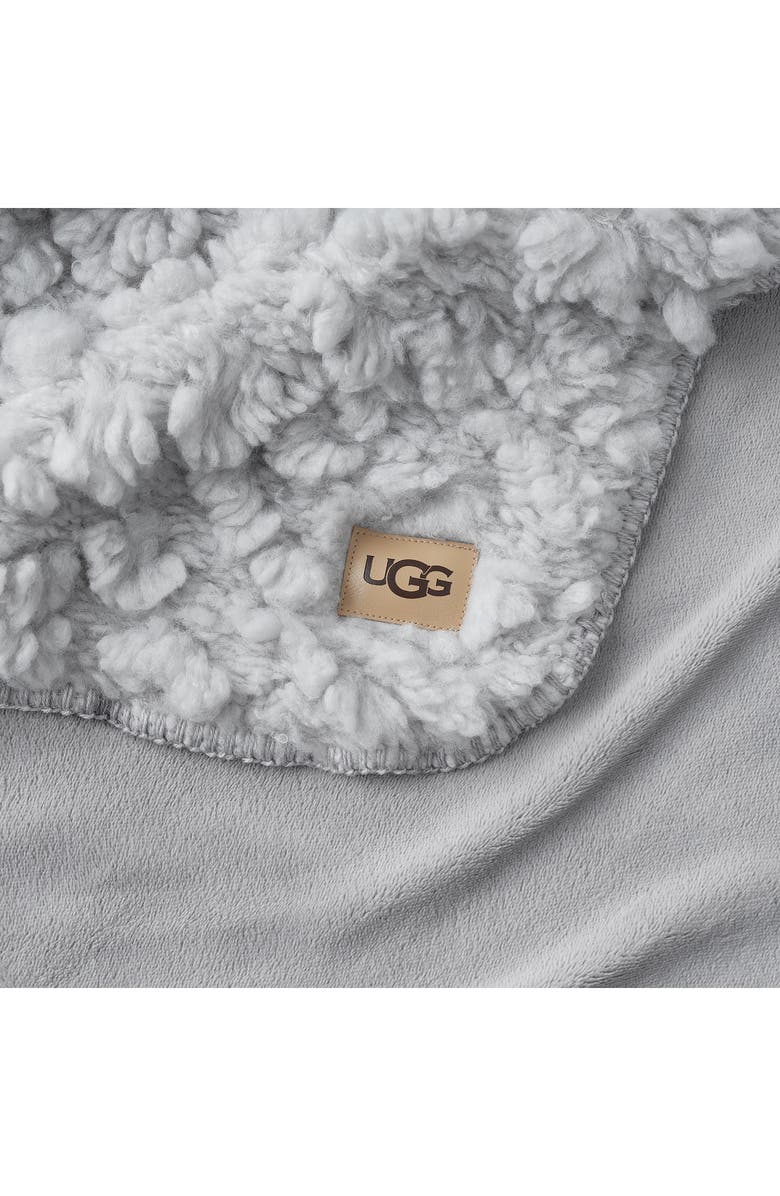 UGG<sup>®</sup> Shira Fleece Throw Blanket, Alternate, color, Stone