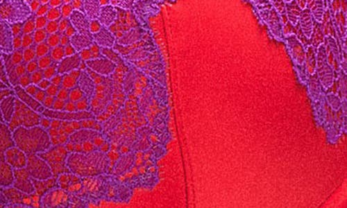 Savage X Fenty Nite Shade Underwire Padded Demi Bra In Timeless Red