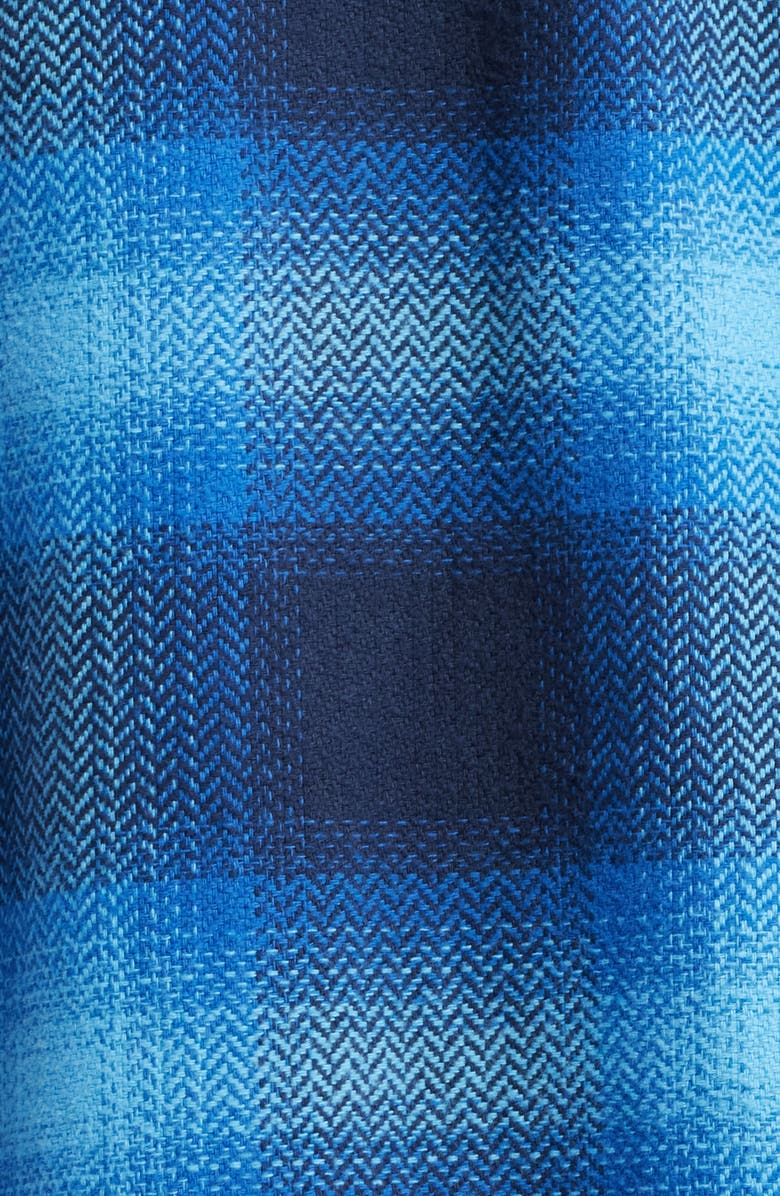 Vans Bixby Plaid Cotton Flannel Button-Up Shirt, Alternate, color, Parisian Night/Tranquil Blue