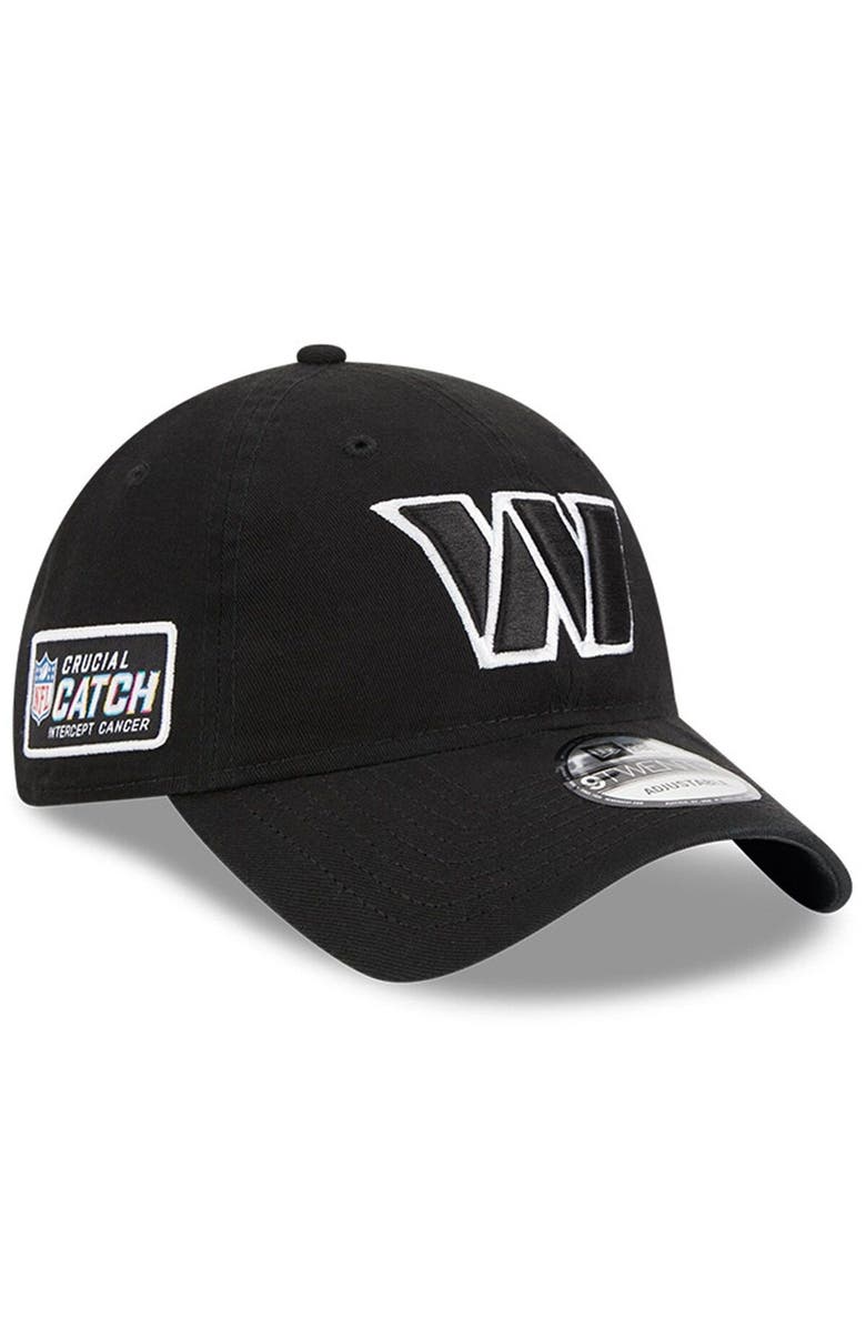 New Era Men's New Era  Black Washington Commanders 2023 NFL Crucial Catch 9TWENTY Adjustable Hat, Main, color, 