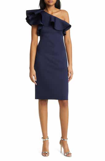 Sheath Dress Eliza J Dillards Stretch Ruffle Crepe Sheath Dress