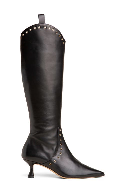 Beautiisoles Vanessa Pointed Toe Tall Boot In Black