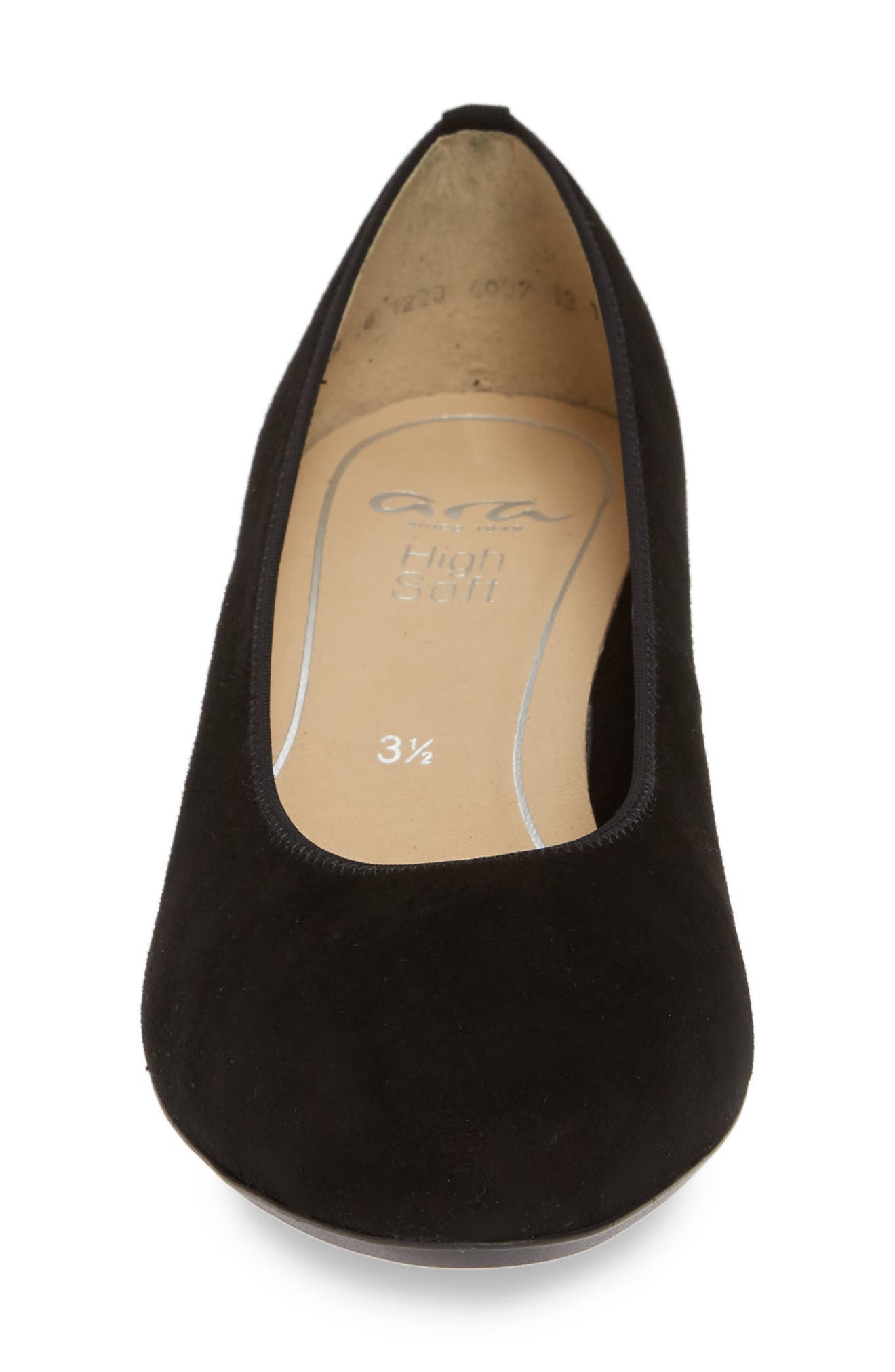 ara Kendall Pump, Alternate, color, Black Suede
