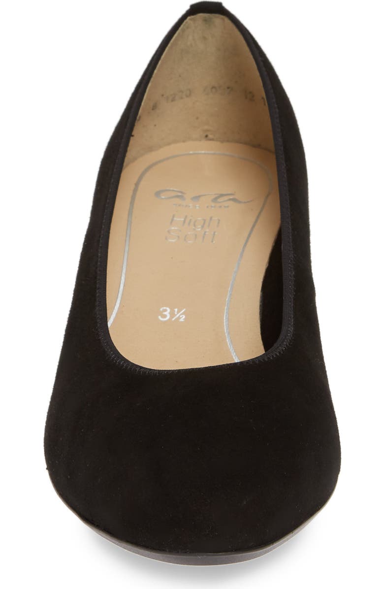 ara Kendall Pump, Alternate, color, Black Suede