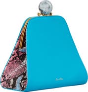 LarAllan Josephine Ball Frame Calfskin Leather Bag