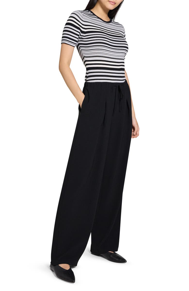 Theory Drawstring Pants, Alternate, color, Black