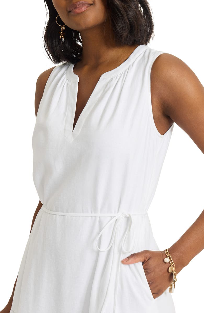Tommy Bahama Coastal Tide Sleeveless Dress, Alternate, color, White