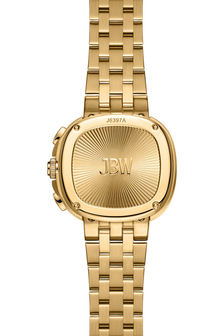 Men's Coast Lab-Created Diamond Bracelet Watch, 38mm, Alternate, color, 18K GOLD
