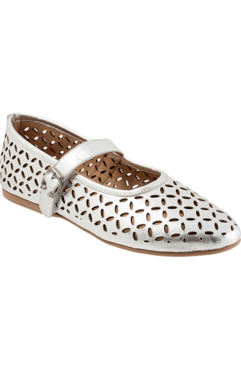 Bueno Kehlani Mary Jane Flat, Main, color, Dark Silver