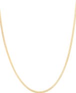 Bearfruit Jewelry Sterling Silver 18k Gold Plated Caroline Necklace Dainty Minimalist