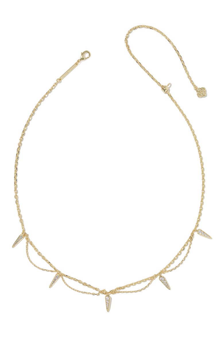 Fate Strand Necklace, Alternate, color, GOLD/ WHITE CZ