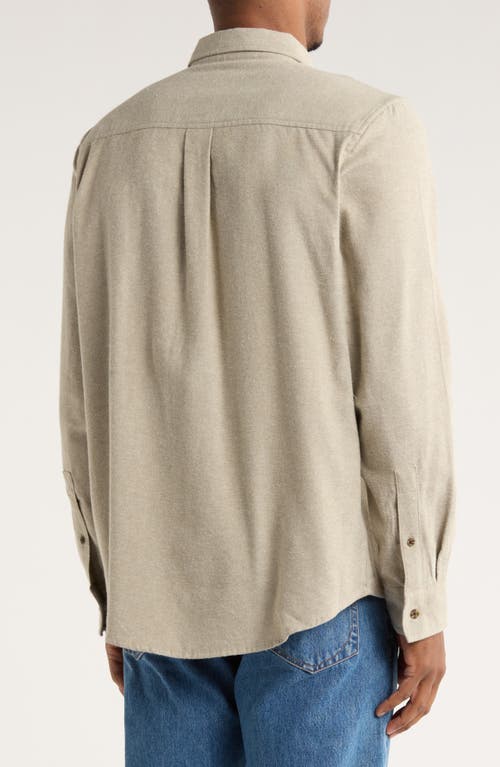 14th & Union Long Sleeve Flannel Shirt In Neutral