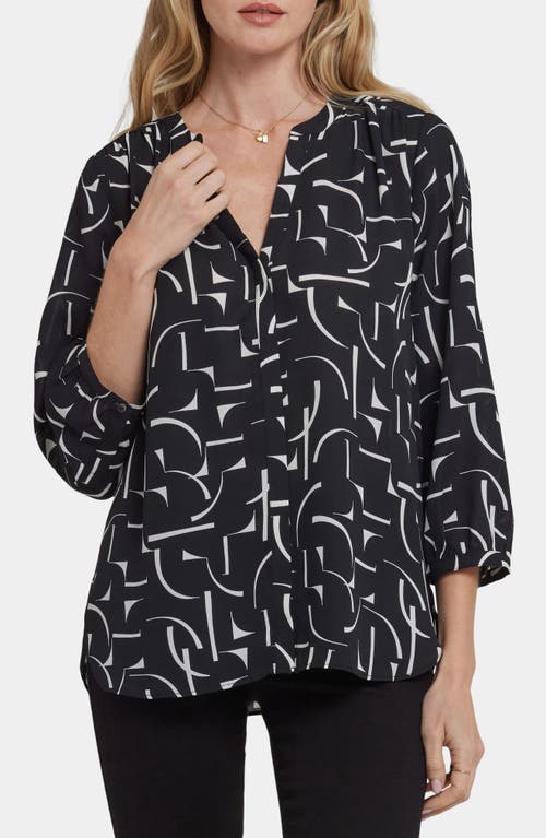 Nydj Pintuck Top In Black
