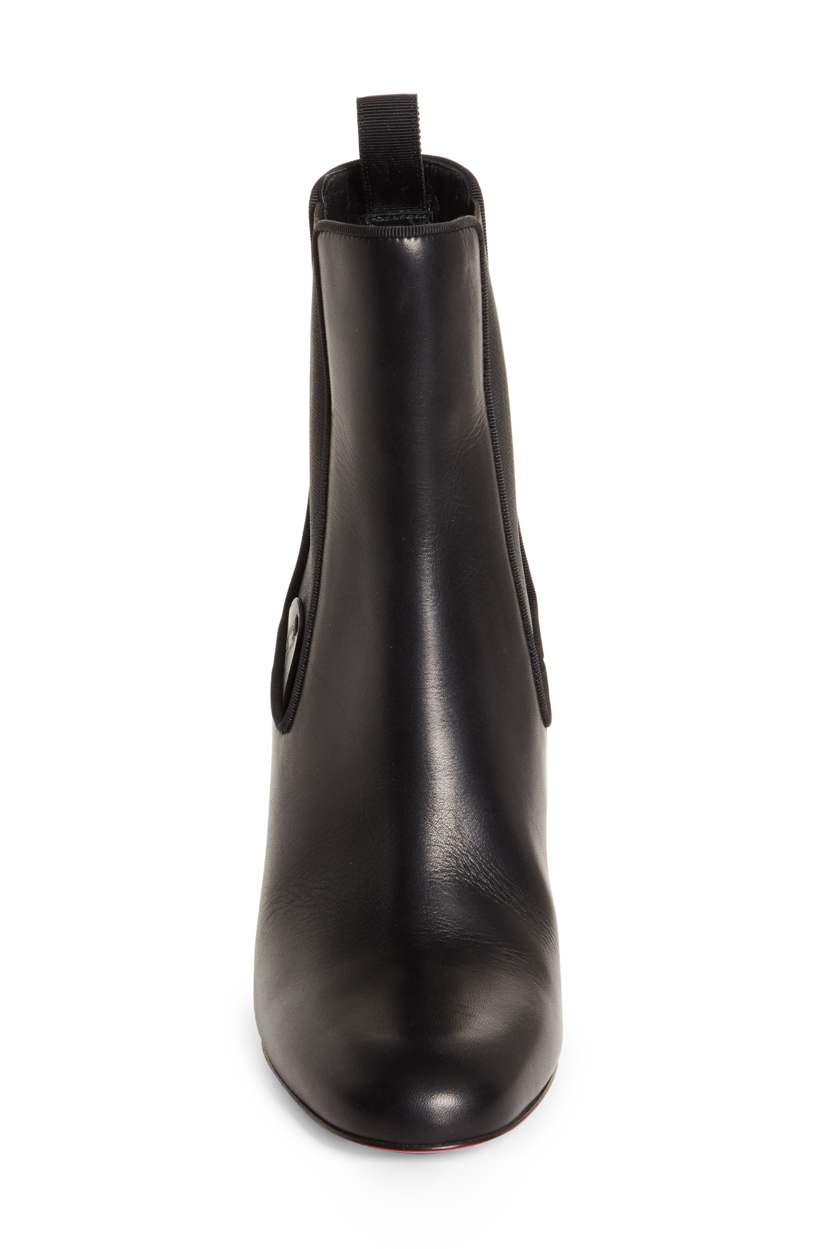 Christian Louboutin Turelastic Chelsea Boot, Alternate, color, Black
