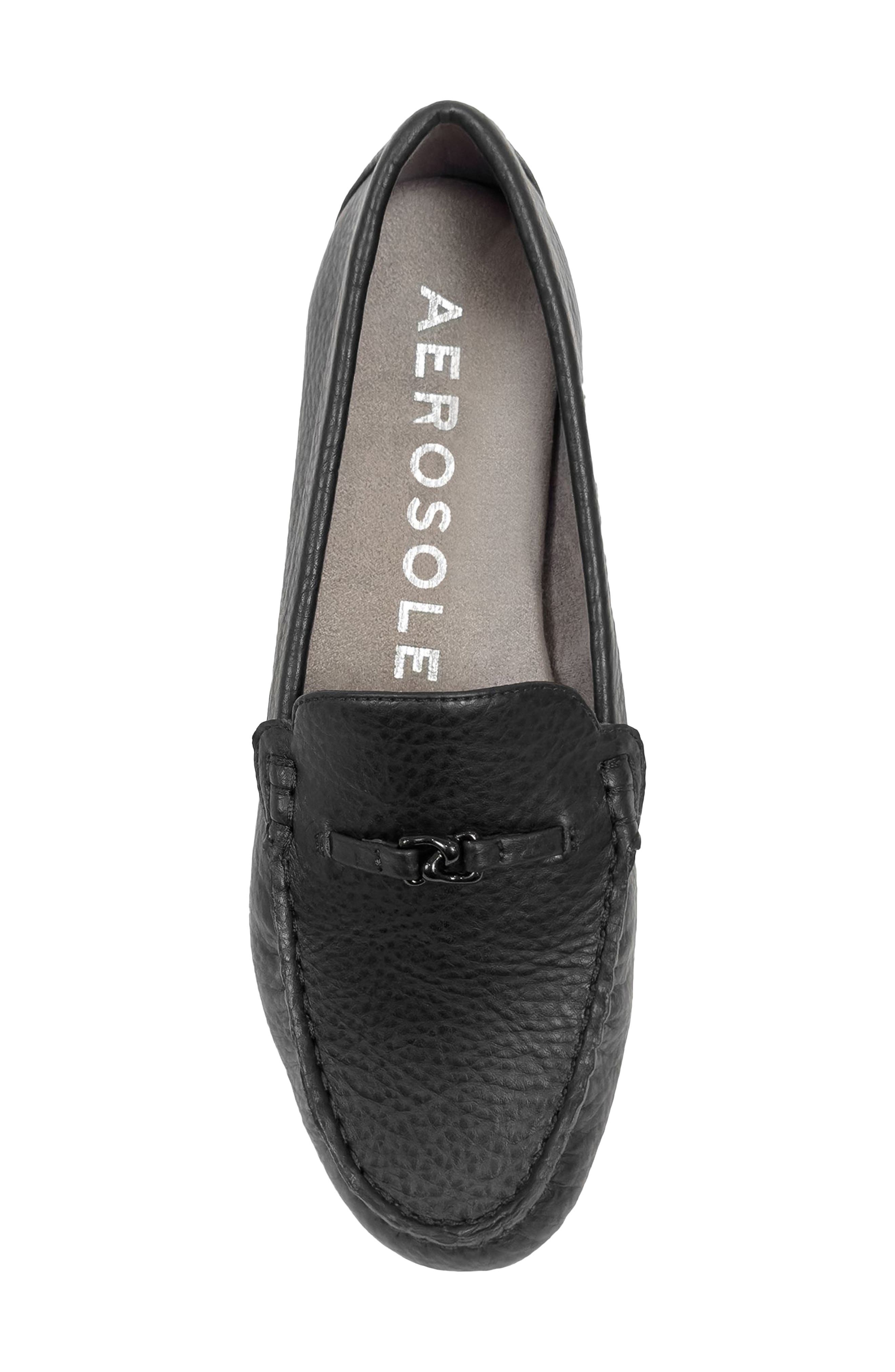 Aerosoles Drita Bit Loafer, Alternate, color, Black Faux Leather