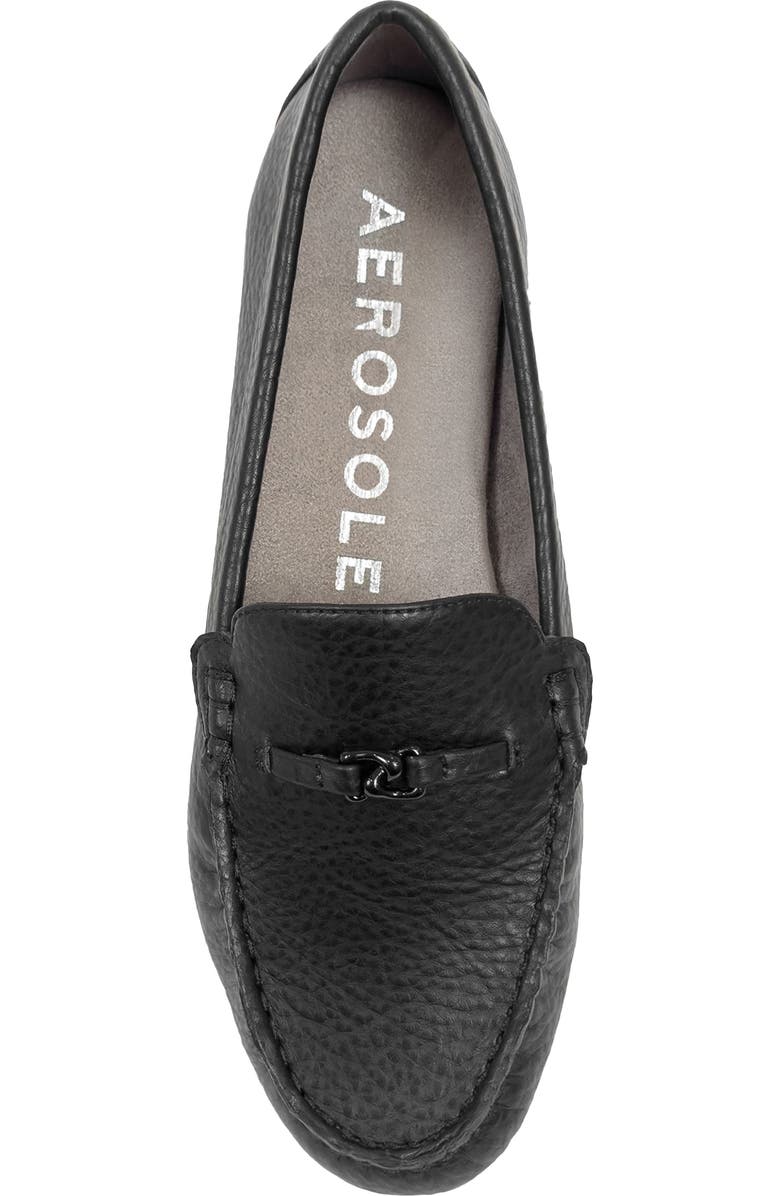 Aerosoles Drita Bit Loafer, Alternate, color, Black Faux Leather