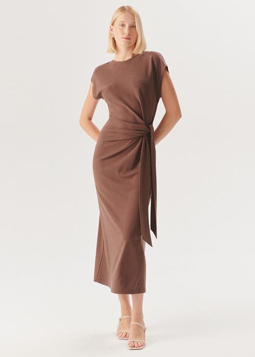 Exquise Rory Knit Midi Dress in Brown at Nordstrom, Size Small