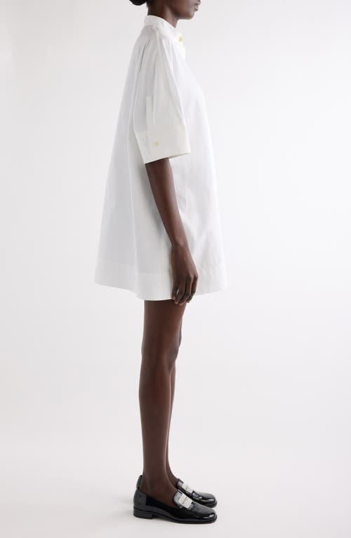 Givenchy A-line Cotton Poplin Minidress In White