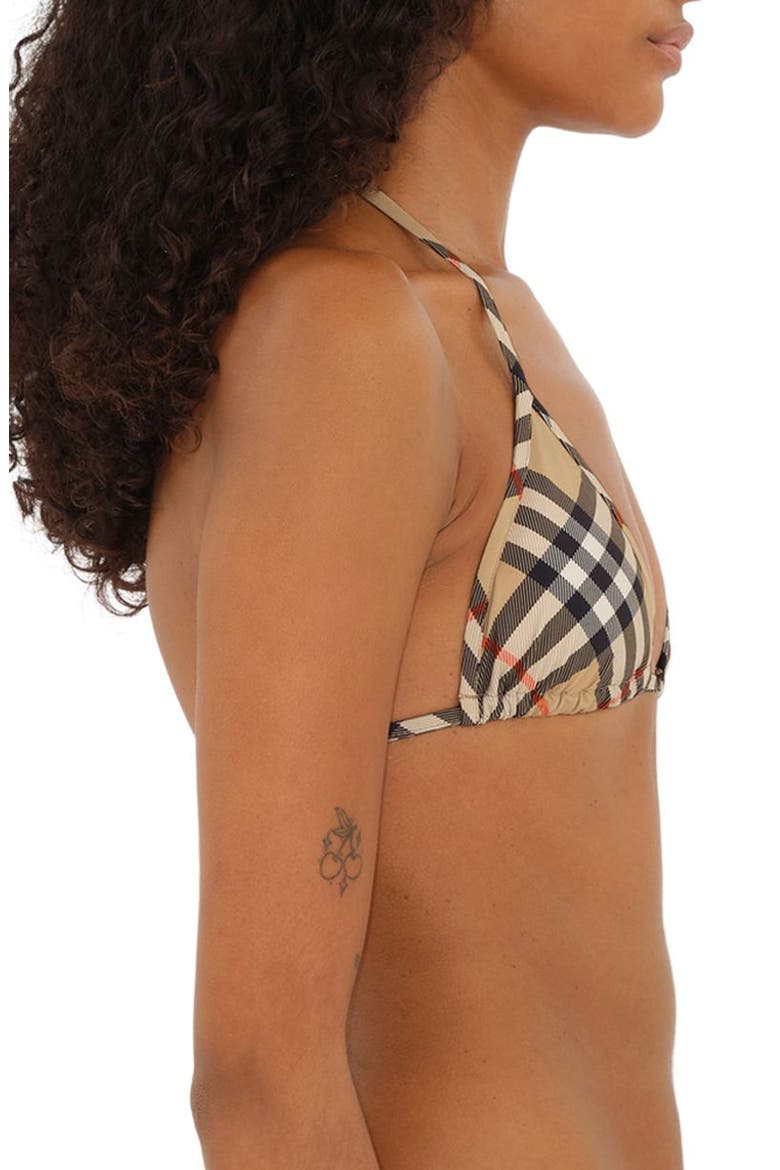 Check Bikini Top, Alternate, color, SAND IP CHECK
