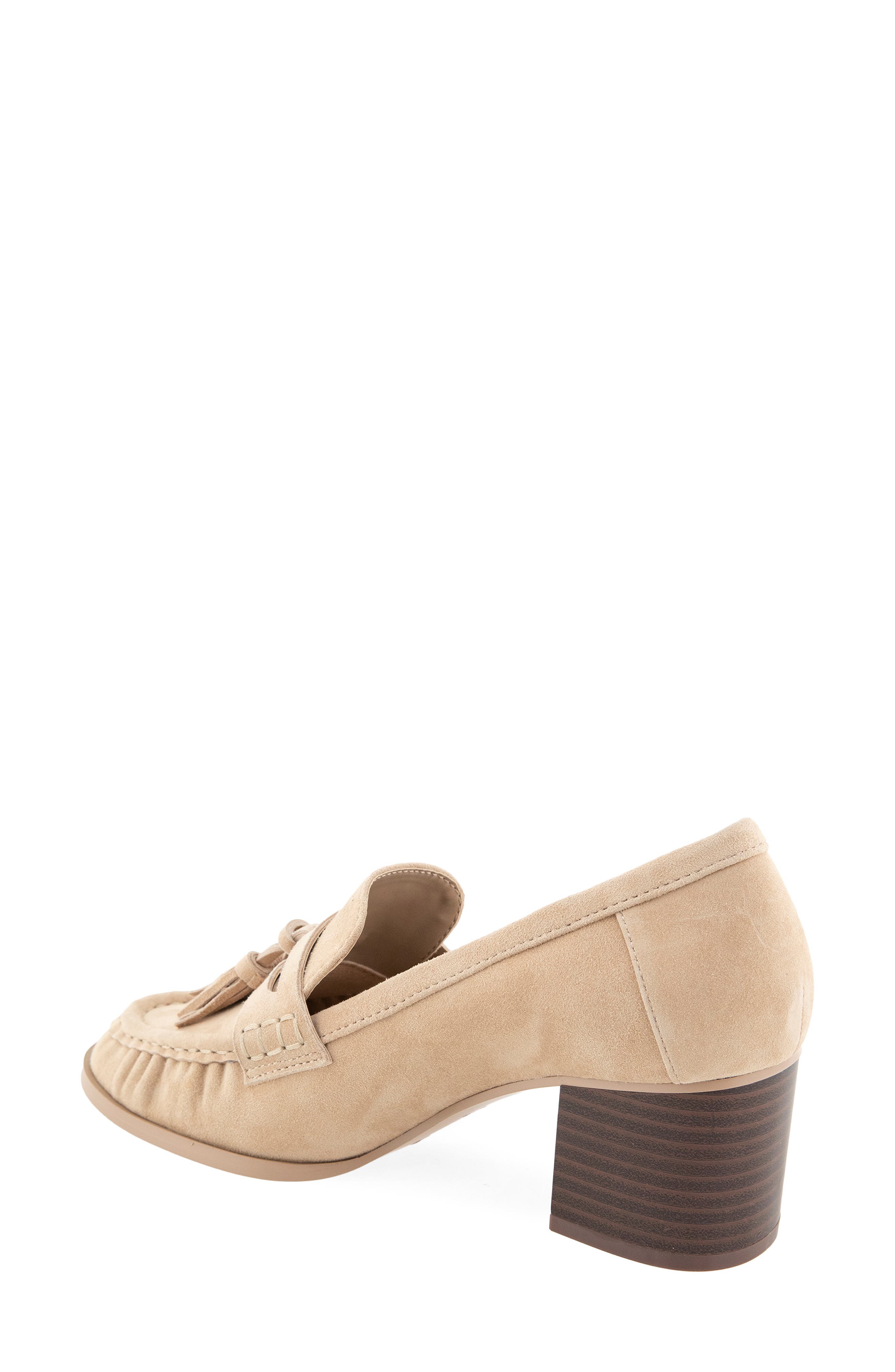 Martha Tassel Loafer Pump, Alternate, color, CAMEL BEIGE