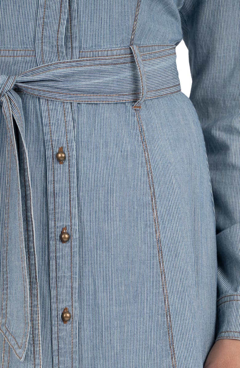 KUT from the Kloth Astrid Stripe Long Sleeve Shirtdress, Alternate, color, 