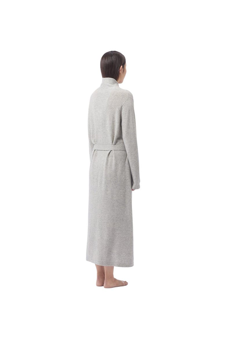 Long Cashmere Robe, Alternate, color, dawn blue