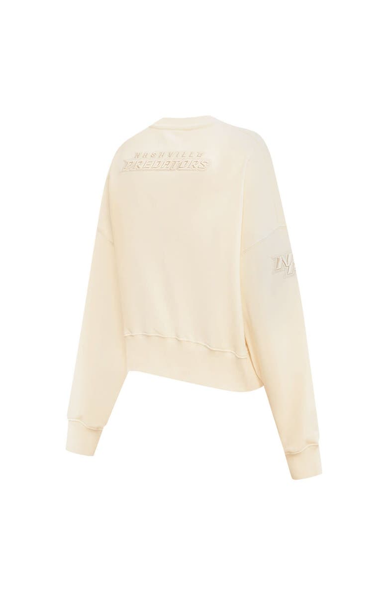 PRO STANDARD Women's Pro Standard Cream Nashville Predators Neutral Pullover Sweatshirt, Alternate, color, 