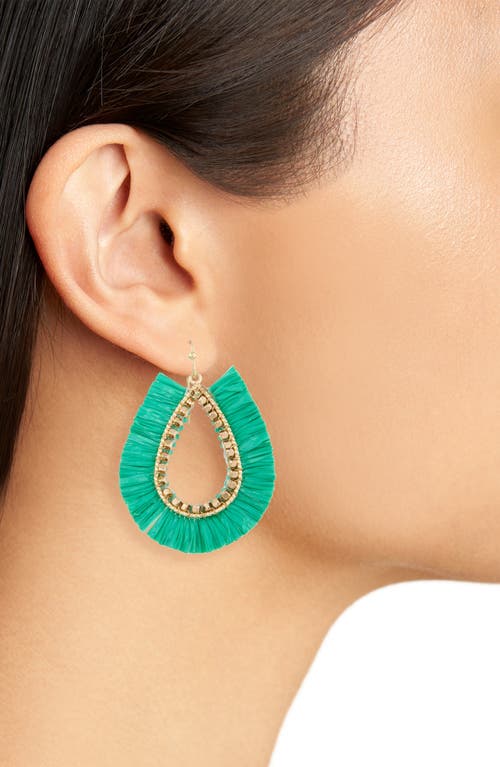 Cara Baguette Crystal Hoop Earrings