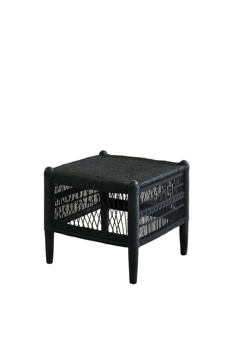 Malawi Cane Stool, Main, color, Black