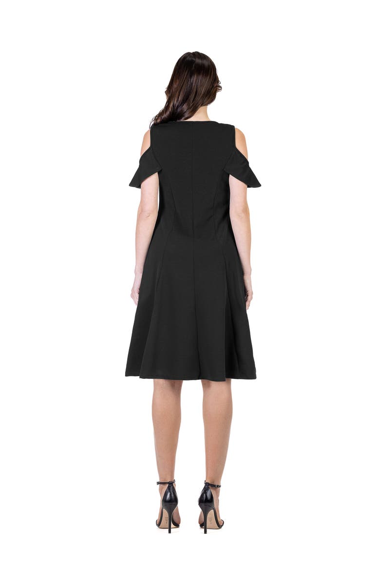 24seven Comfort Apparel V-Neck Sleeveless Maxi Dress with Belt, Alternate, color, Black