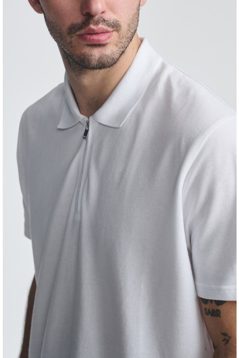 Half Zip Polo, Alternate, color, WHITE