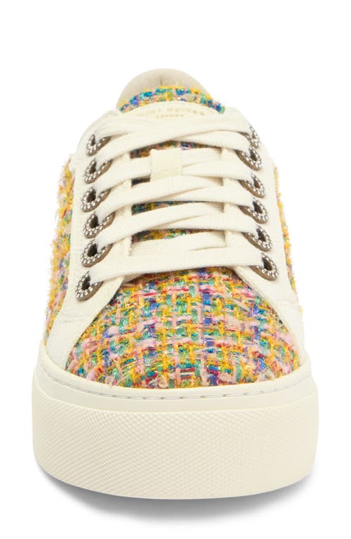 Kurt Geiger London Greenwich Jewel Platform Sneaker In Yellow Multi