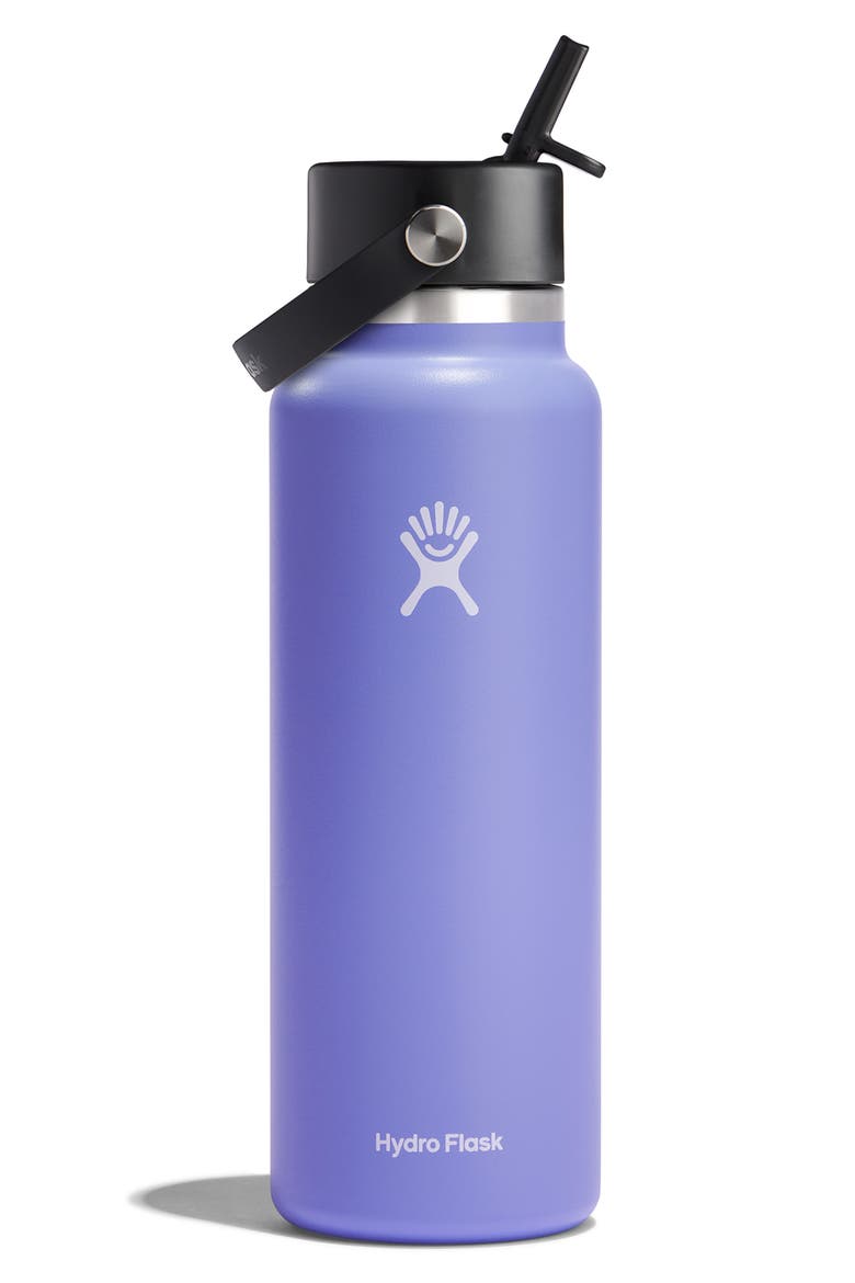 40-Ounce Wide Flex Straw Cap Water Bottle, Alternate, color, LUPINE