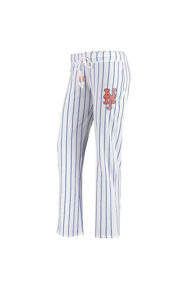 CONCEPTS SPORT Women's Concepts Sport White New York Mets Vigor Pinstripe Sleep Pant, Main, color, White