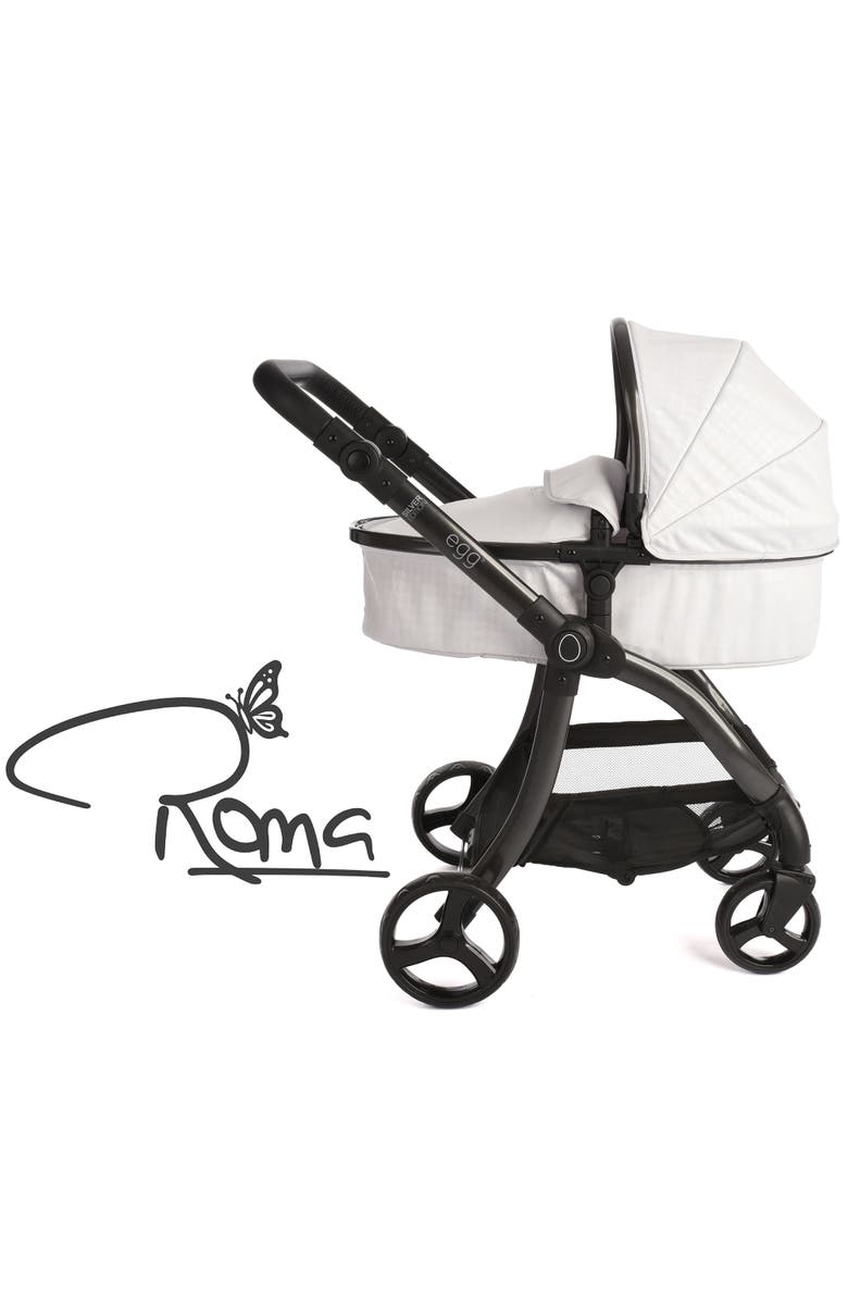 Roma Prams Egg Doll Pram, Convertible 2 In 1 Carry Cot & Seat, Alternate, color, Multicolored