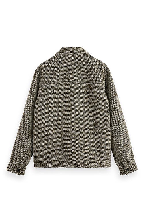 Scotch & Soda Tweed Jacket In Gray