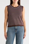 MAX STUDIO Striped Sweater Tank