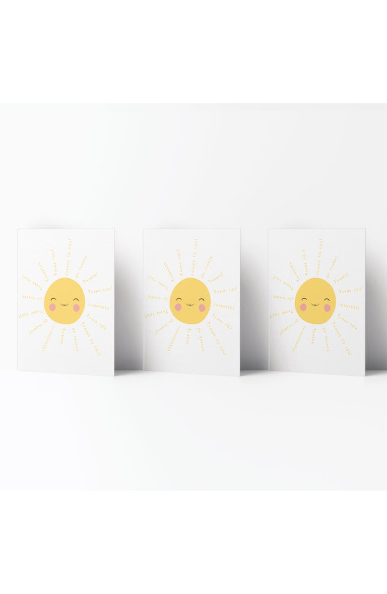 Ramus & Co Thank You Greeting Card Pack (3ct) "Sunshine Thanks", Main, color, Multi-Pack