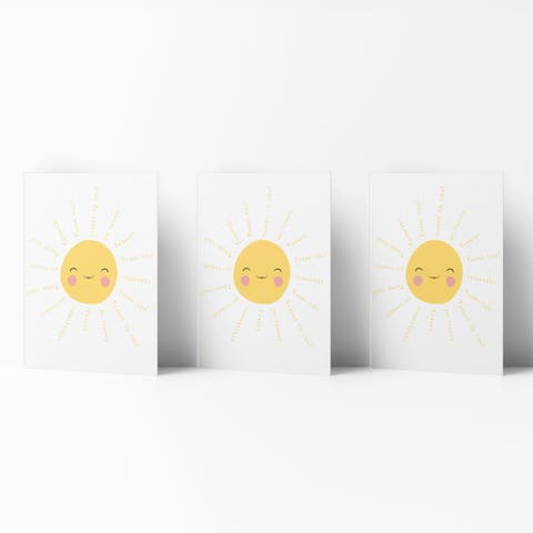Thank You Greeting Card Pack (3ct) "Sunshine Thanks"