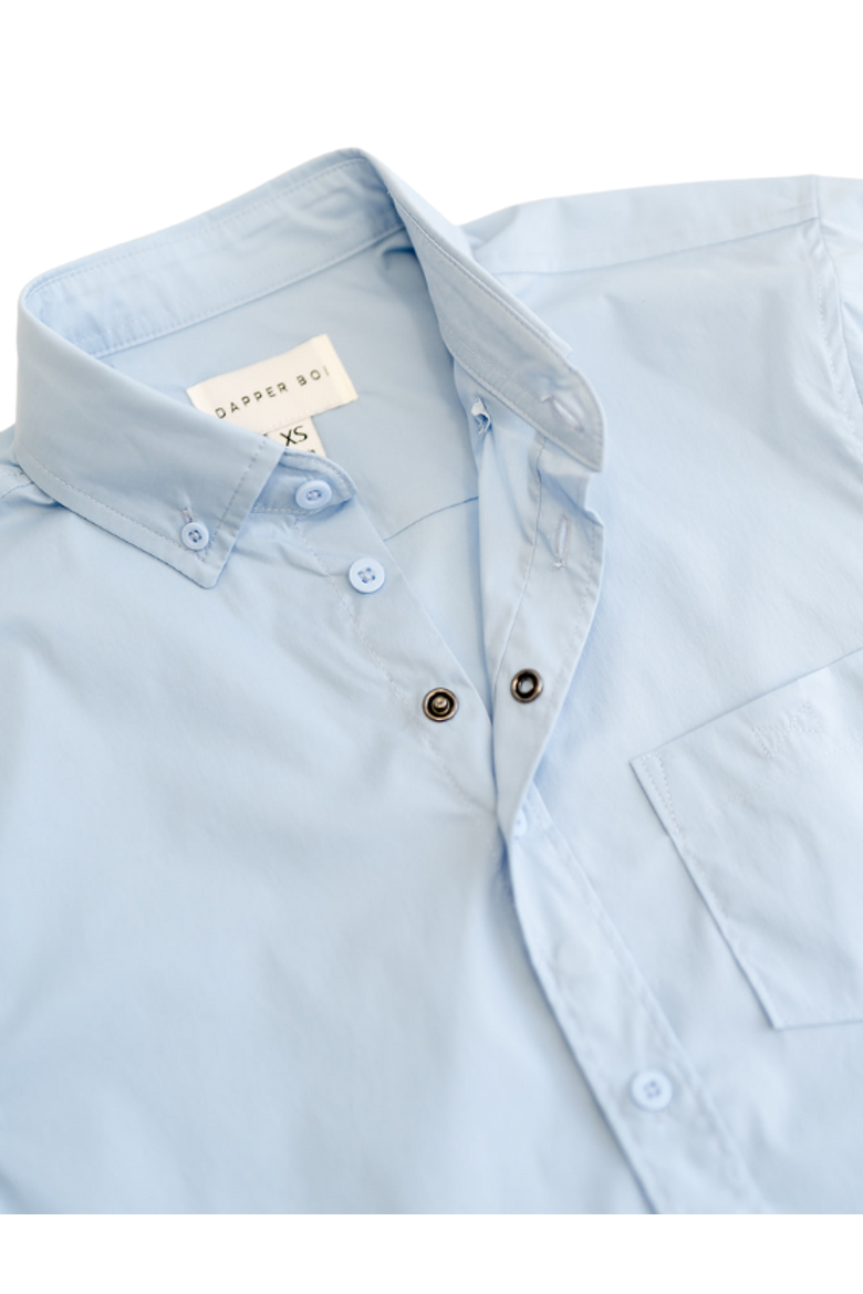 Light Blue Essential Long Sleeve Button-Up, Alternate, color, Light Blue