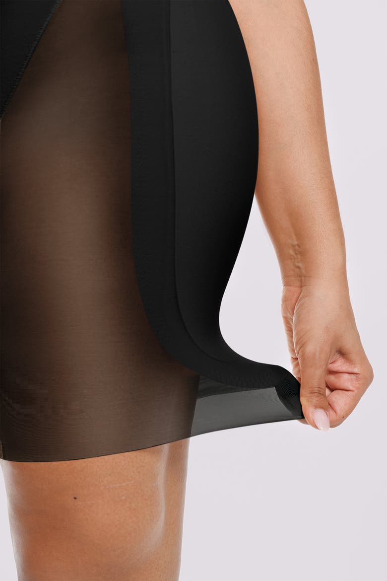 Hip Enhancer Padded High Waist Body Shaper Shorts, Alternate, color, Black